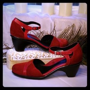Dansko Red 2" Clogs